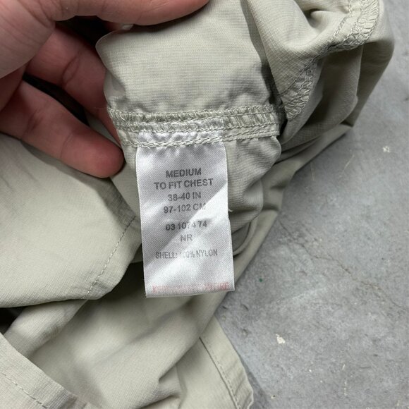 Peter Storm Hiking Shirt Lightweight Tech Safari Shirt Long Sleeve Beige Medium - Picture 9 of 10